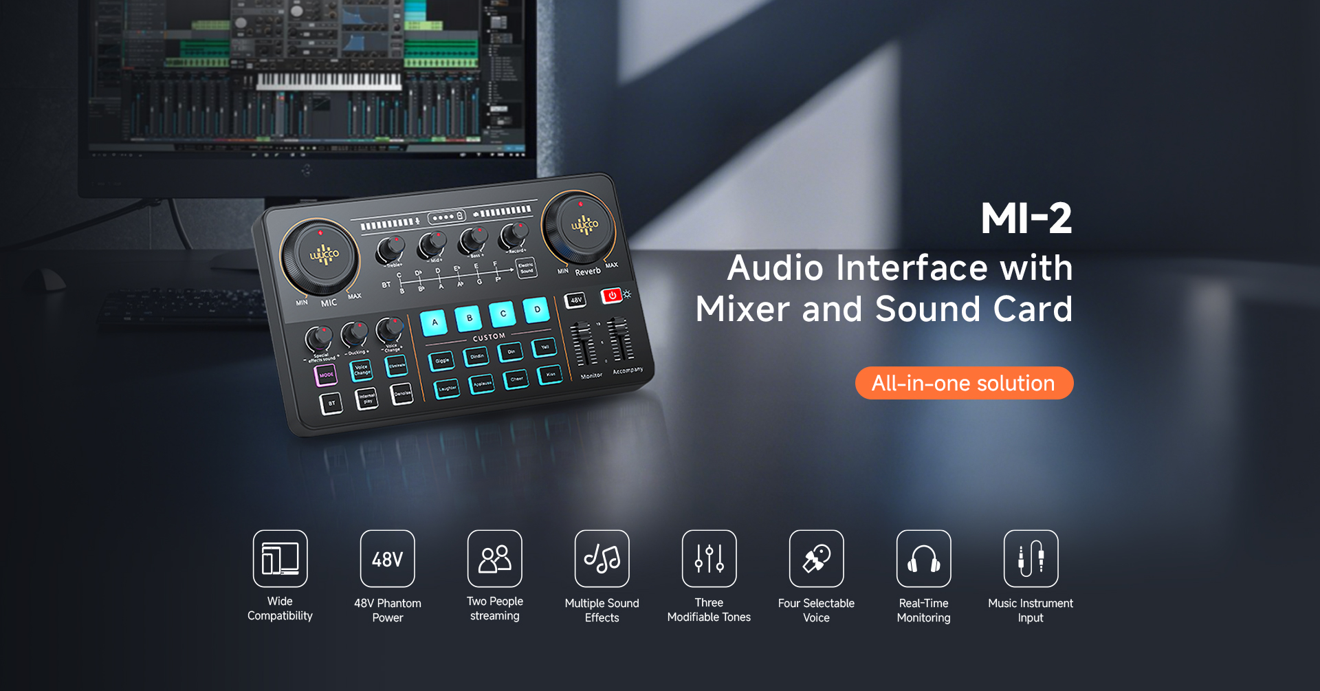 LUUCCO MI-2 audio interface and mixer feature image 1