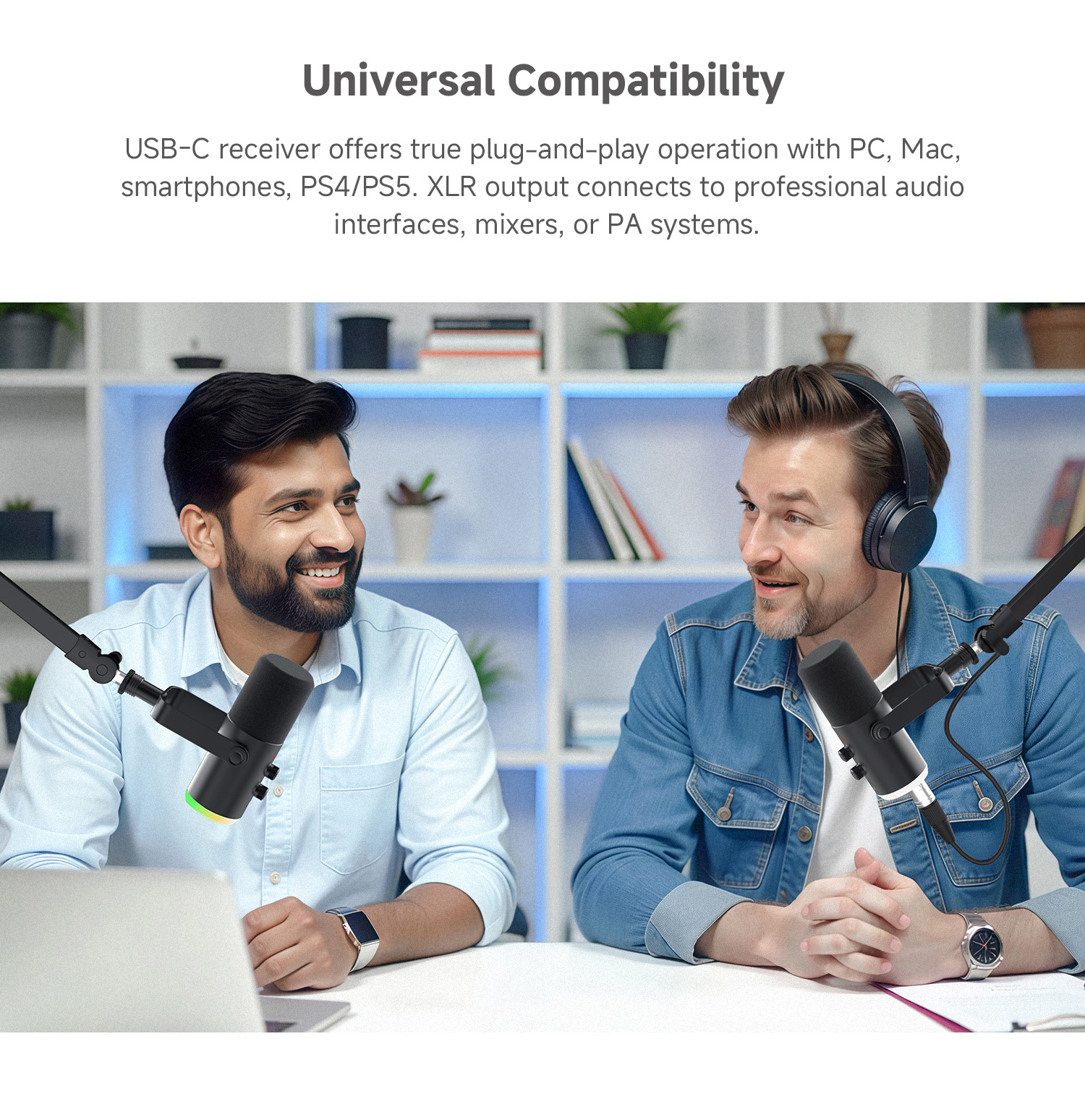 LUUCCO Melo-S2 USB XLR dynamic microphone mobile feature image 3