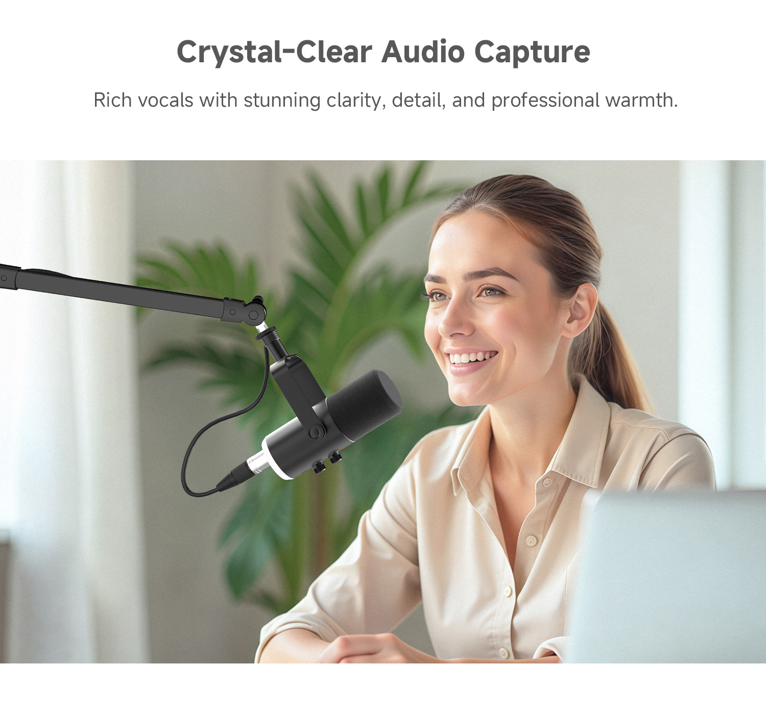 LUUCCO Melo-S2 USB XLR dynamic microphone mobile feature image 4