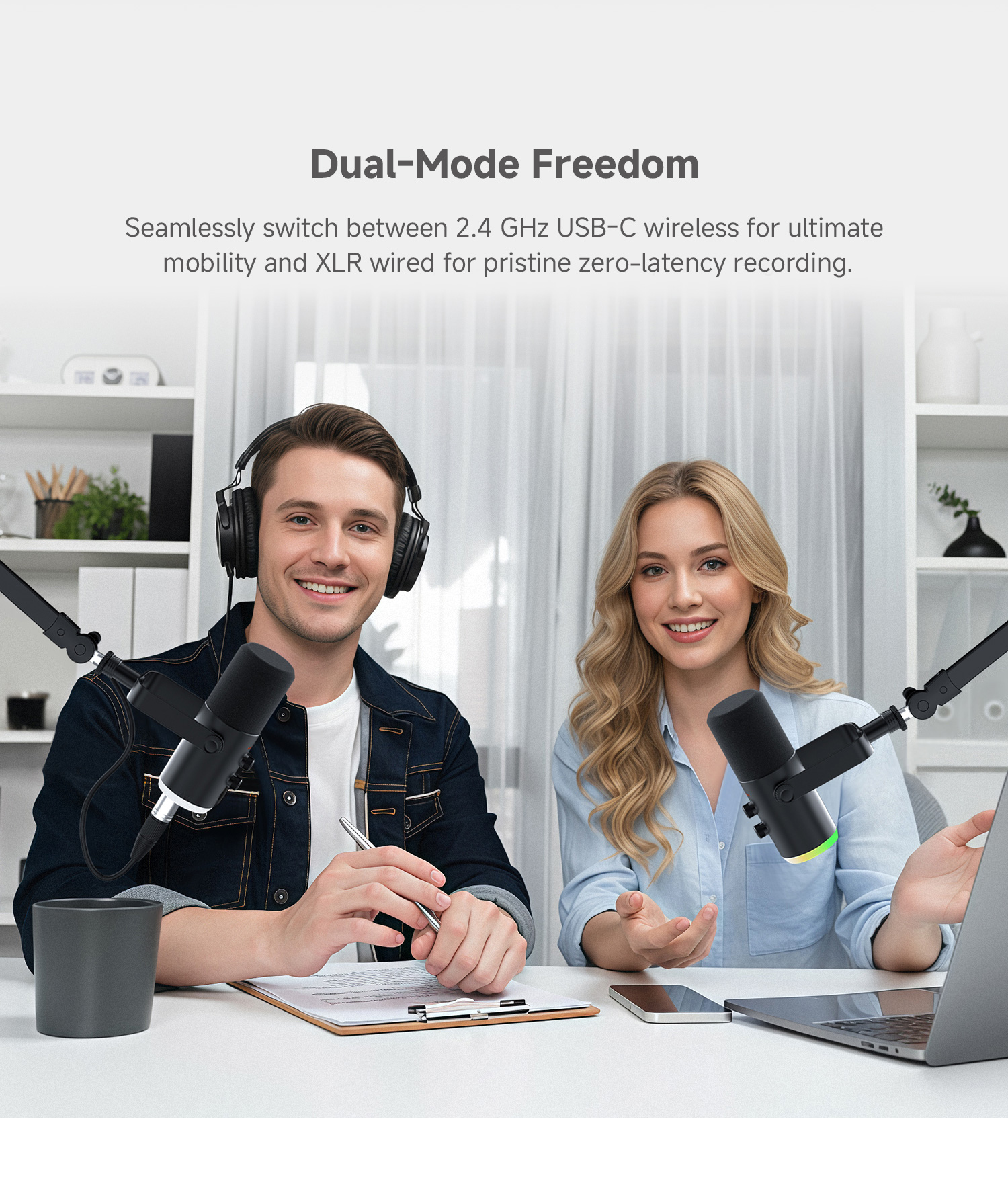 LUUCCO Melo-S2 USB XLR dynamic microphone mobile feature image 1