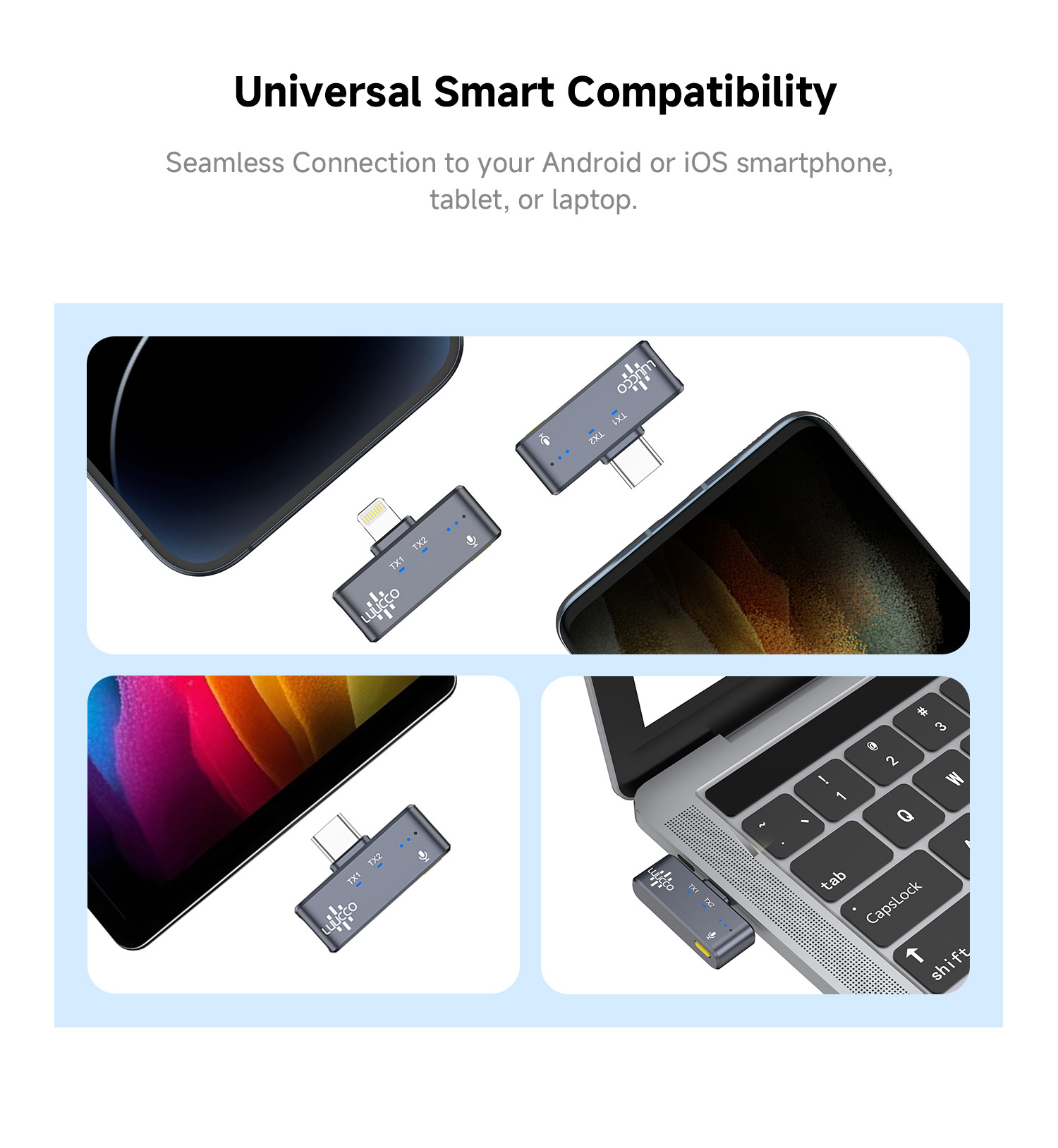 LUUCCO MiniPods wireless lavalier microphone mobile feature image 1