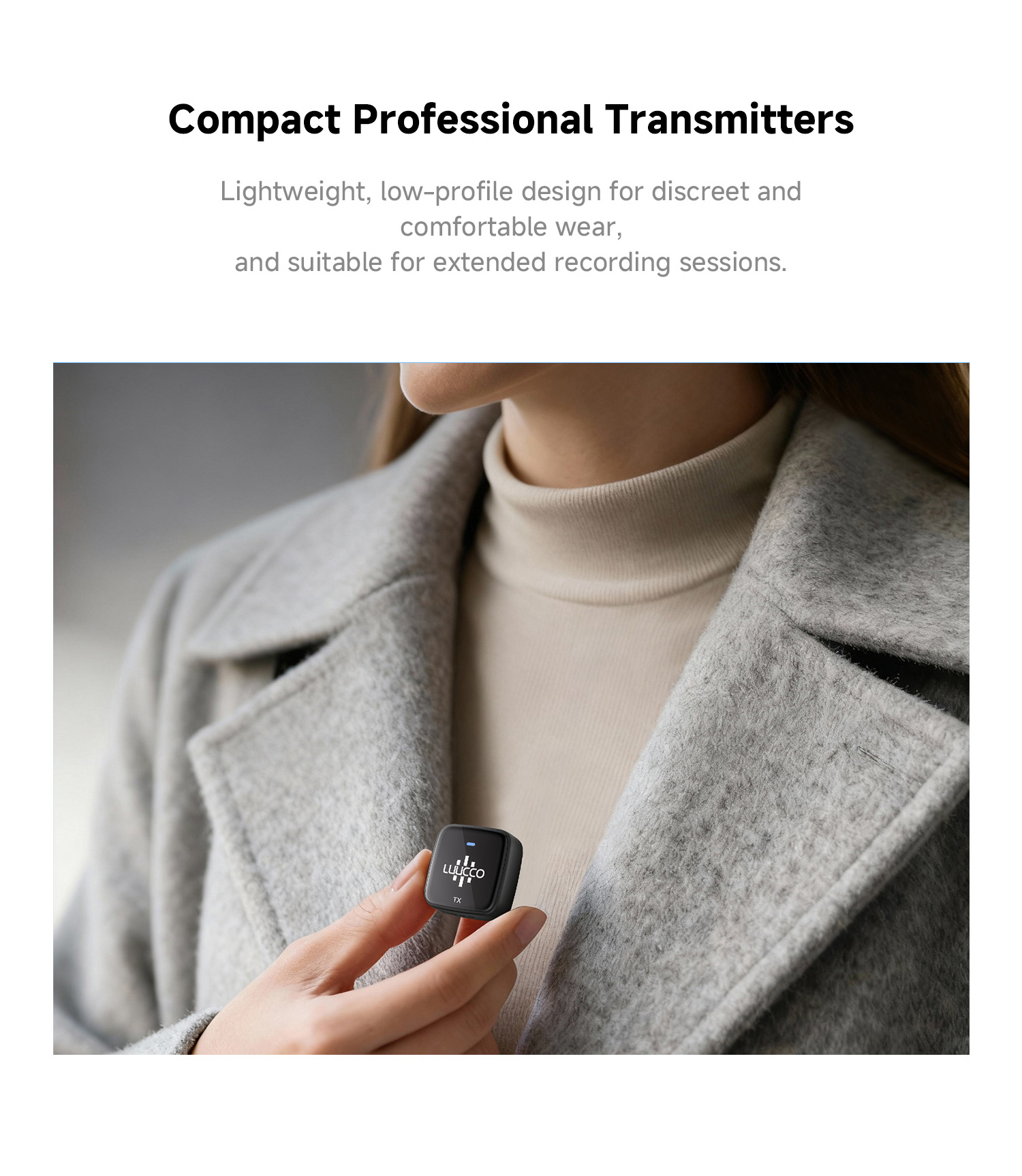 LUUCCO AirMic wireless lavalier microphone mobile feature image 3